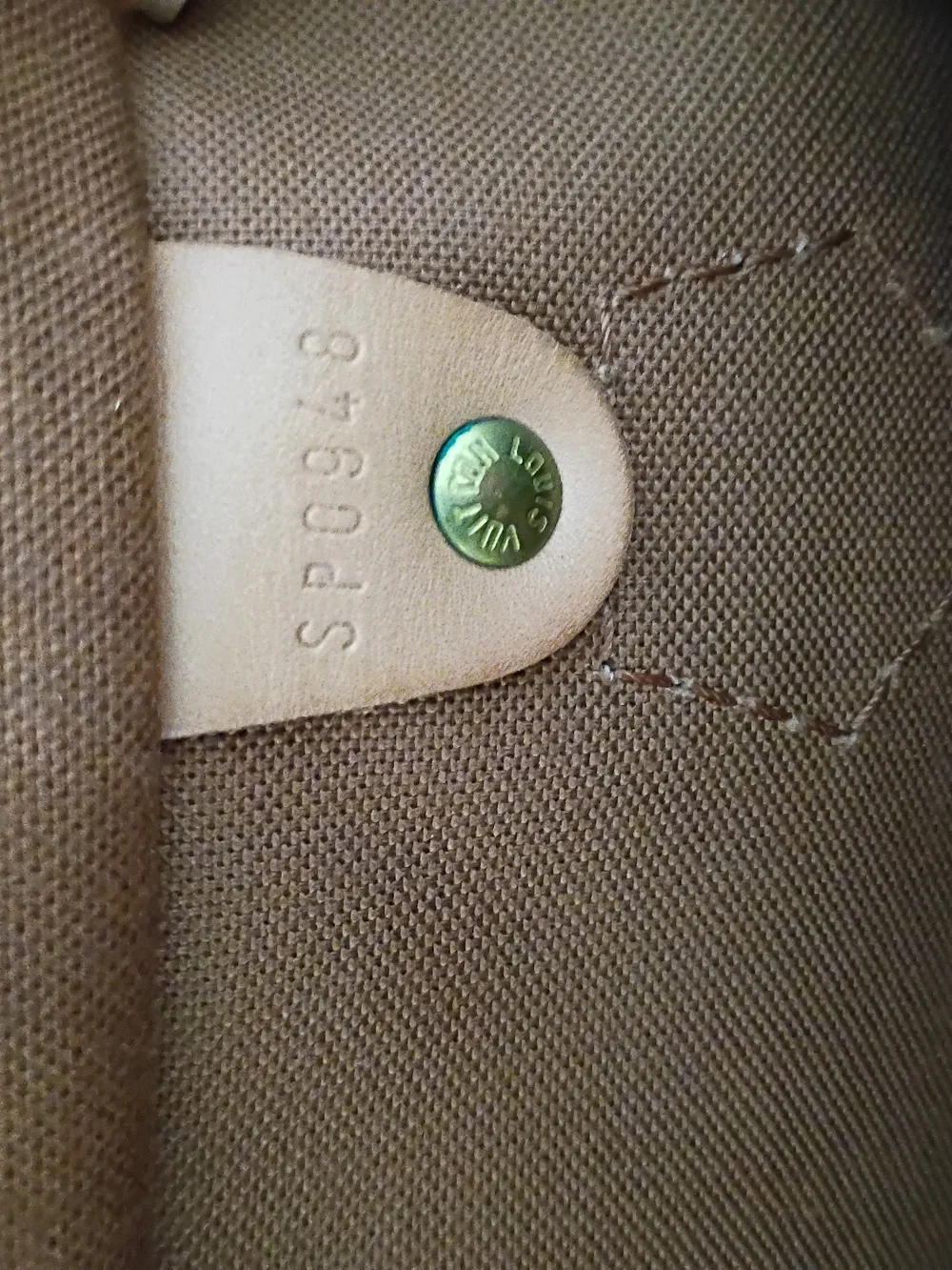 Louis Vuitton Monogram Duffel Bag with Tan Handles